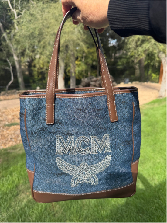 MCM Handbags - MCM Blingy Denim Mini Tote